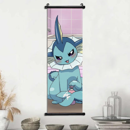 Affiches Pokémon Évolutions d’Évoli – Toile Murale en Tissu Canvas