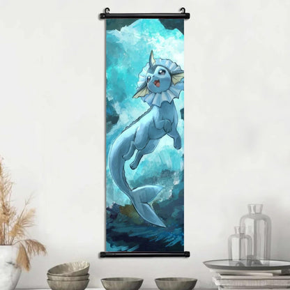 Affiches Pokémon Évolutions d’Évoli – Toile Murale en Tissu Canvas
