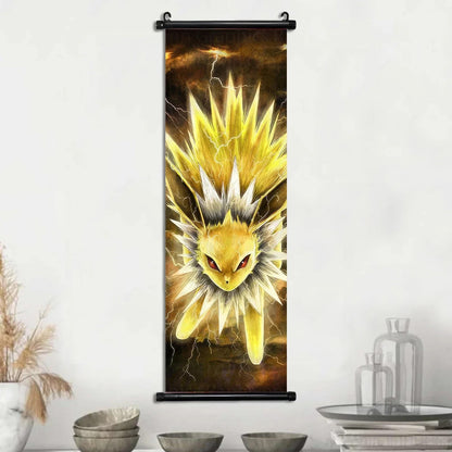 Affiches Pokémon Évolutions d’Évoli – Toile Murale en Tissu Canvas