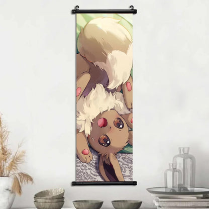 Affiches Pokémon Évolutions d’Évoli – Toile Murale en Tissu Canvas