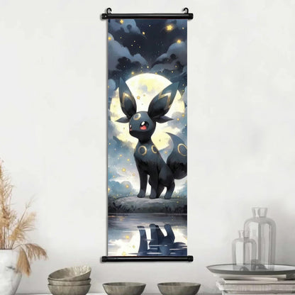 Affiches Pokémon Évolutions d’Évoli – Toile Murale en Tissu Canvas