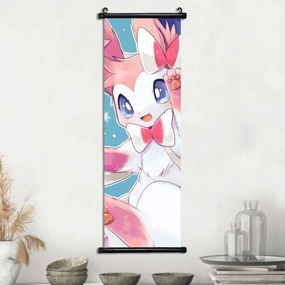 Affiches Pokémon Évolutions d’Évoli – Toile Murale en Tissu Canvas